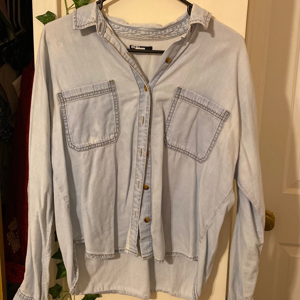 Soft Denim Like Long Sleeve